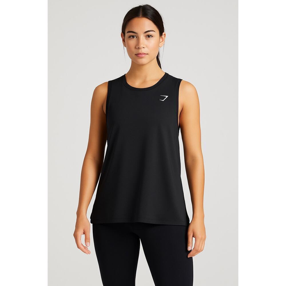 Gymshark Black Sleeveless Relaxed Fit Tank Top Size M